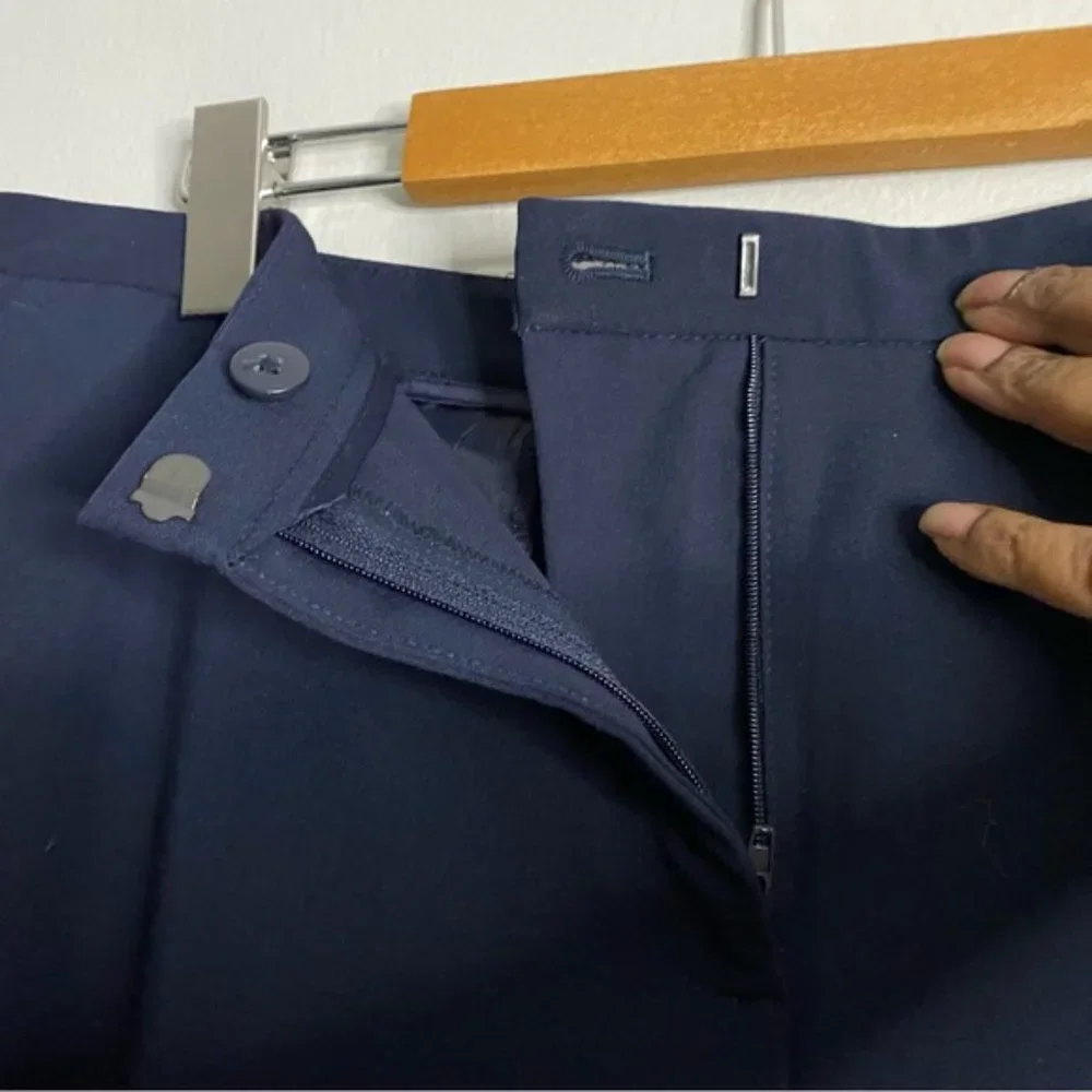 Tommy Hilfiger Women's Navy Slim Straight Pants